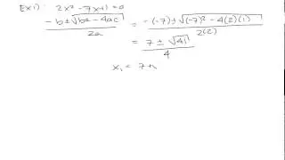 Formule quadratique