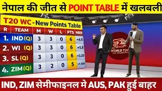 T20 WORLD CUP 2026 POINTS TABLE: नेपाल की जीत से पॉइंट्स टेबल में मचा बवाल