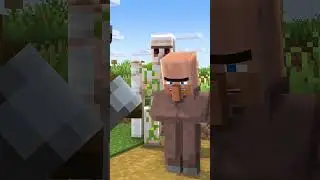 Villagers VS Pillagers 🤣 l #minecraft #shorts