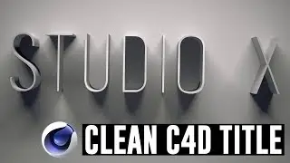 Clean Cinema 4D Title Animation Tutorial