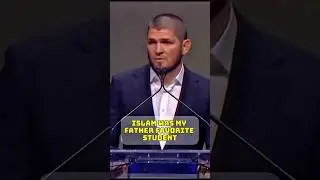 KHABIB SAYS ISLAM WAS MY FATHER FAVOURITE ❤️ STUDENT#teamkhabib #islammakhachev #islam #ufc #islamic