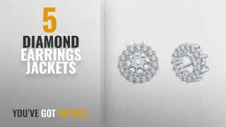 10 Best Diamond Earrings Jackets [2018]: Diamond Earring Jackets in 14K White Gold (1/4 cttw) (Color