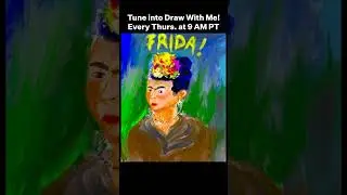 Last Week On Draw With Me: Frida #sbsdrawwithme