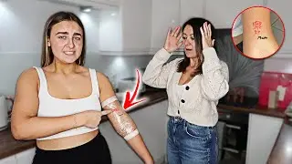 LITTLE SISTER GOT A TATTOO PRANK ON MUM!! *she nearly cried*
