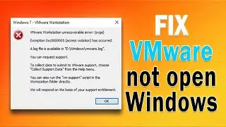 How to Fix VMWare Unable to Open Windows, Ubuntu, Linux | No 3d support is available from the host