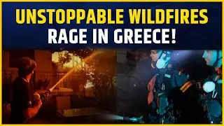 Greece in Flames: Wildfire Near Asprochori Forces Emergency Response & Evacuations