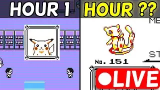 How Fast Can I 100% Pokemon Yellow LIVE: Fossil Grinding | VOD #11