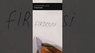 FIRDOUSI #name logo comment your name #instagram #viral #trending #short feed