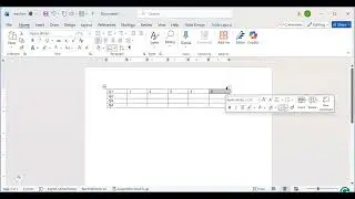 HOW  TO DELETE A COLUMN IN A TABLE ON WORD