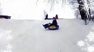 Катаемся с горок на ватрушках. Зимний VLOG❄