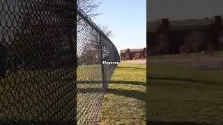 Beautiful 4-Foot High Black Chainlink Fence!