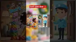 🚪✨ Don&rsquo;t Open the Door to Strangers! | Kids Safety Rhyme 🧸👶 #viral #eyecatchy