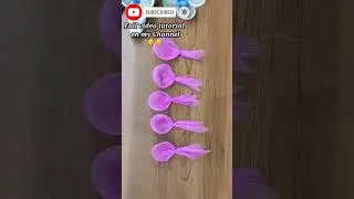Net Fabric Flower Making ideas #shorts #youtubeshorts #bestoutofwaste #homekhazana