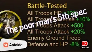 Evony- Battle tested specialty