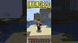 Becoming INVINCIBLE in Minecraft!  #minecraft #minecraftmods #invincible