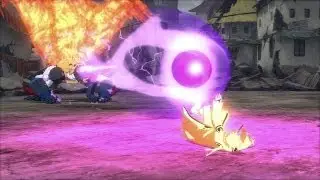 Kurama Mode Naruto  vs Mecha Kyubi : Naruto Ultimate Ninja Storm Revolution