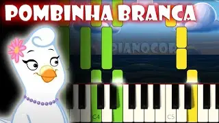 Pombinha Branca - Galinha Pintadinha | Tutorial de Piano | Karaoke