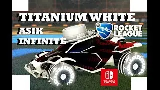 SHOWCASING the NEW TITANIUM WHITE ASIK INFINITE WHEELS | Rocket League