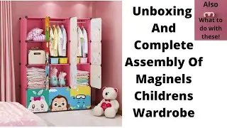 How to Assemble Maginels Children Wardrobe Cube Organizer