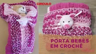 TUTORIAL - Porta beb&ecirc;s/saco de dormir em croch&ecirc;