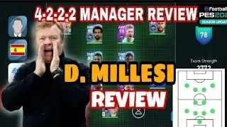 BEST 4-2-2-2 FORMATION MANAGER REVIEW | D. MILLESI | PES 2021 MOBILE EFOOTBALL