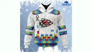 Autism Awareness Kansas City Chiefs Printed 3D Hoodie White
