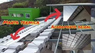 telhado colonial com manta termica e acabamento beiral fácil de fazer.