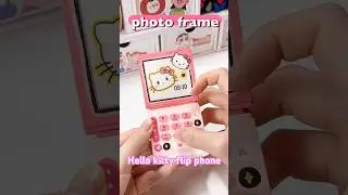 DIY HELLO KITTY 💖paper flip phone #diy #sanrio #papercraft #paperdiy #artandcraft