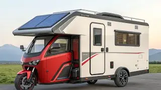 🚐🏍️⚡ 2026 Futuristic Three-Wheel Electric Tricycle RV Camper | Full Review & Features