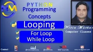 PYTHON Looping Problem Solved  For Loop and While Loop Class 11th & 12th  CS & IP