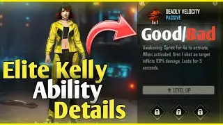 Elite Kelly Ability in Free Fire || Elite Kelly ability Free Fire||How to Use Elite Kelly Ability