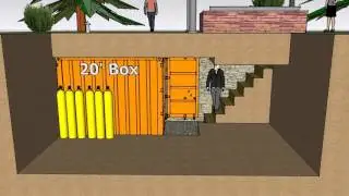 Container Modificati, rifugio anti atomico sotteraneo