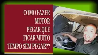 COMO FAZER O MOTOR FUNCIONAR DEPOIS DE 1 ANO PARADA  - KOMBI ANO 70