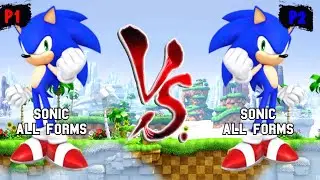 2 Sonic all forms VS 2 Sonic all forms I Sonic Battle JUS MUGEN v4