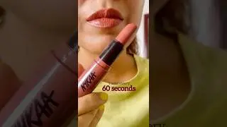 Nykaa Cosmetics Wakeup Makeup Creamy Matte #Lipstick swatch on Dark/Pigmented lips #skincare #makeup