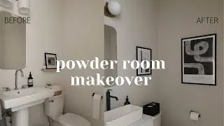 powder room makeover