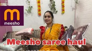 Meesho saree haul 🥰 haldi ,mehendi and party wear saree 🥰 #meeshosareehaul #meeshotrendingsaree
