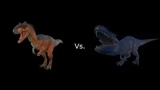 ARK Survival Evolved Allosaurus vs Giganotosaurus