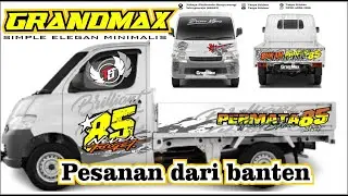 sticker mobil grand max pick up  Simple full body