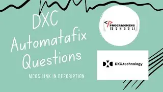 DXC TECHNOLOGY- RECRUITMENT 2022 Pass outs Automata Fix  Questions.
