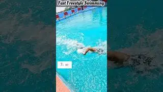 25m Swim 🏊 in 12 seconds🔥, Fast Freestyle Swimming #learnswimming #swimming
