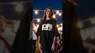 Harper Vibes&trade; | Beach Vibes Oversized T Shirt Black