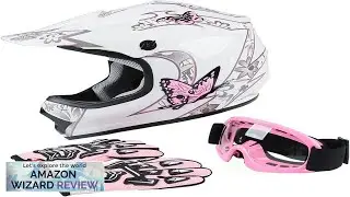 XFMT DOT Youth Kids Motocross Offroad Street Dirt Bike Helmet Goggles Gloves Review