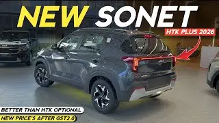 Kia Sonet Htk Plus 2026 New Updated Model GST Price Features Mileage All Details 