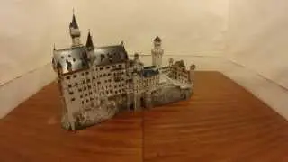 Neuschwanstein Castle 3D paper puzzle 360&deg;