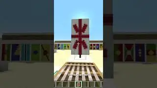 Georgia Flag Minecraft Banner Tutorial #Shorts
