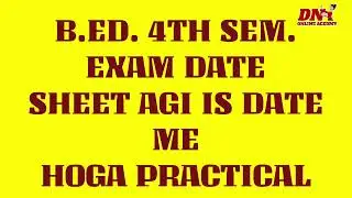 b.ed. 4th sem. exam date sheet 2022 LUCKNOW university