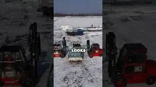 Ice Harvesting in China #didyouknow #icefestival #top #icecutting