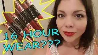 RIMMEL PROVOCALIPS 16 HOUR WEAR LIPSTICK SWATCHES AND REVIEW!!!