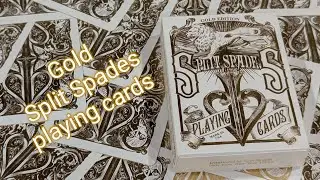Daily deck review day 410 - Gold Split Spades playing cards by David Blaine